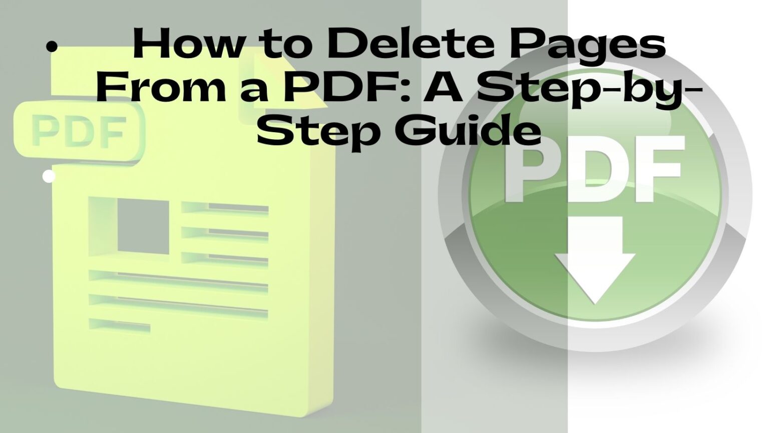 How To Delete Pages From PDF: 2 Ways To Delete Pages From A PDF ...