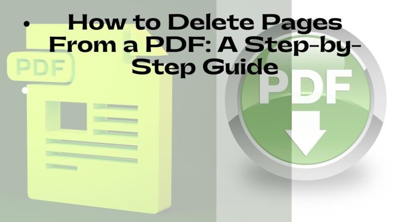 How to delete pages from PDF free
