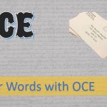 5-Letter Words with OCE in the middle and first.