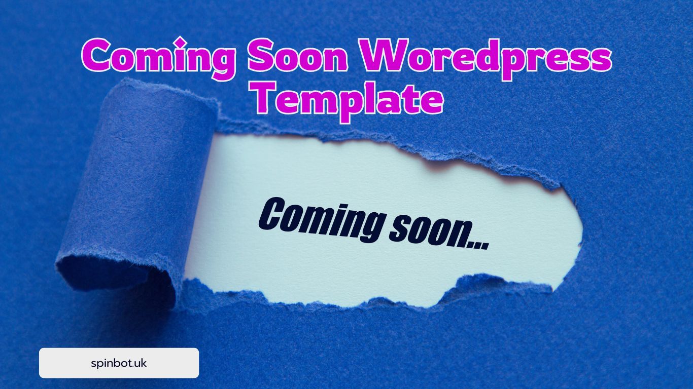 It Consultancy Theme Coming Soon Page Template For WordPress