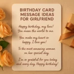What to write in a birthday card for girlfriend examples