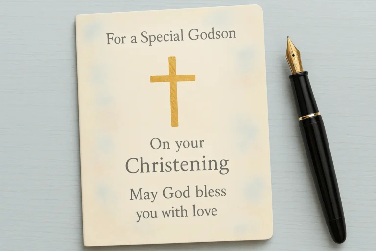 What to write in a christening card for godson with heartfelt wishes