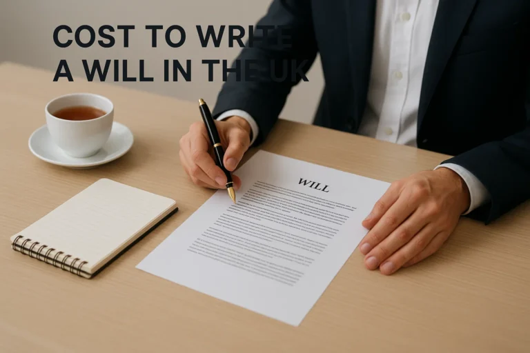 Guide on how much it costs to write a will in the UK
