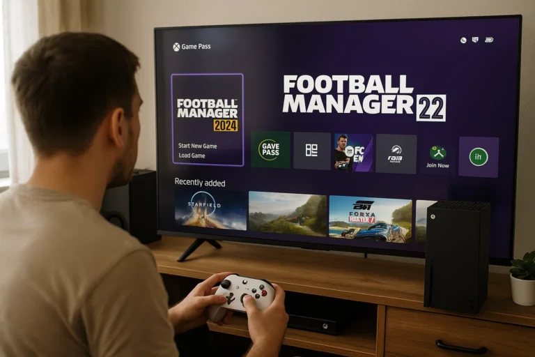 Football Manager on Game Pass Dashboard