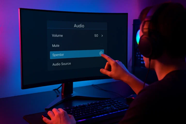 Checking if a Gaming Monitor Has Speakers