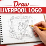 how to draw liverpool logo step by step