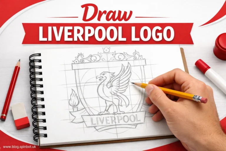 how to draw liverpool logo step by step