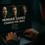 person taking Hunger Games character quiz online