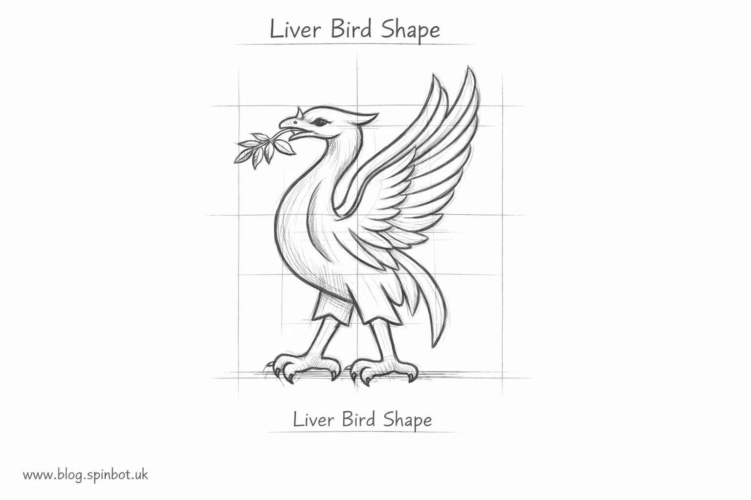 How To Draw Liverpool Logo Step by Step for Beginners 3 liver bird sketch for liverpool logo