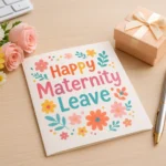 What to write in a leaving card for maternity