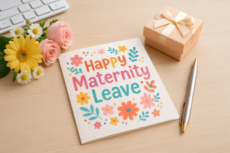 What to write in a leaving card for maternity