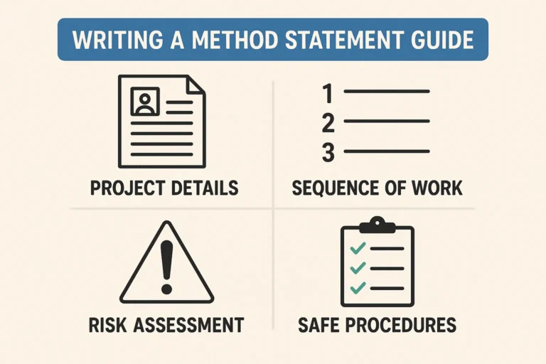 Step-by-step method statement writing guide in the UK