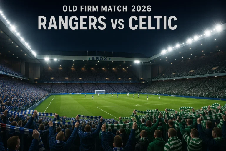 Old Firm Match Rangers vs Celtic