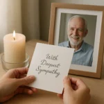 writing a sympathy card message for the loss of a father