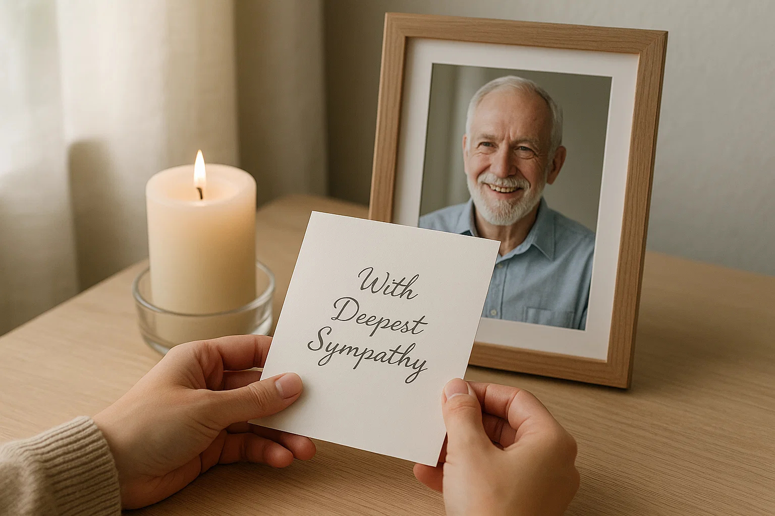 Heartfelt Messages to Write on a Sympathy Card for Dad’s Loss 1 writing a sympathy card message for the loss of a father