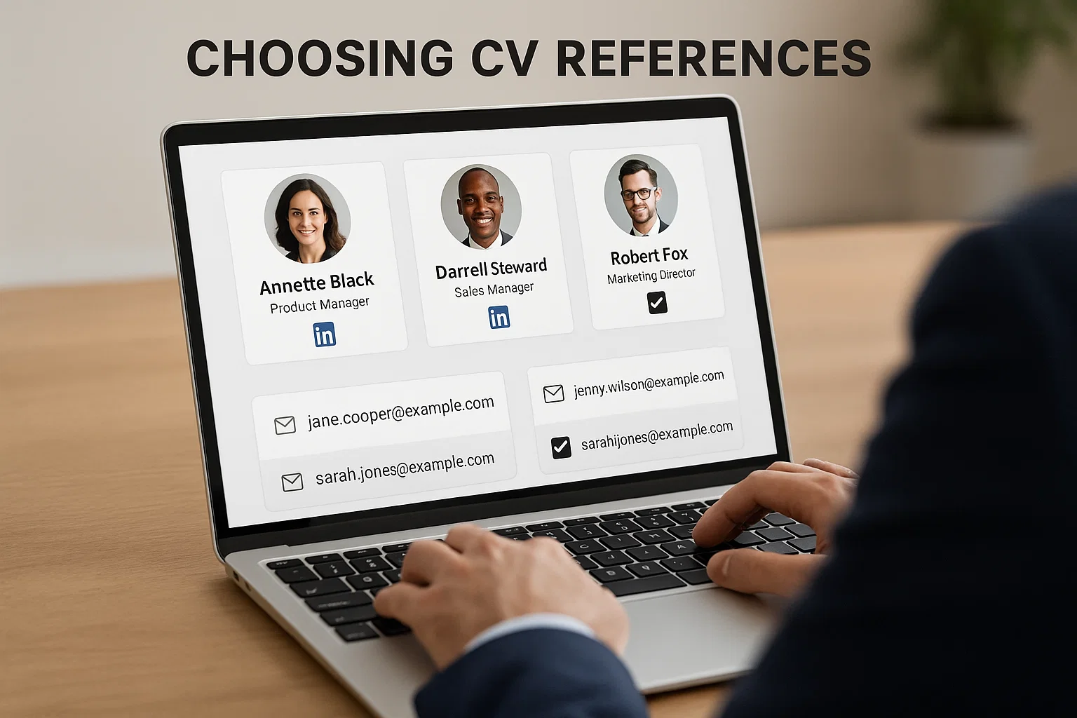 How To Write CV References That Actually Impress Employers 3 Person choosing who to include as references on CV