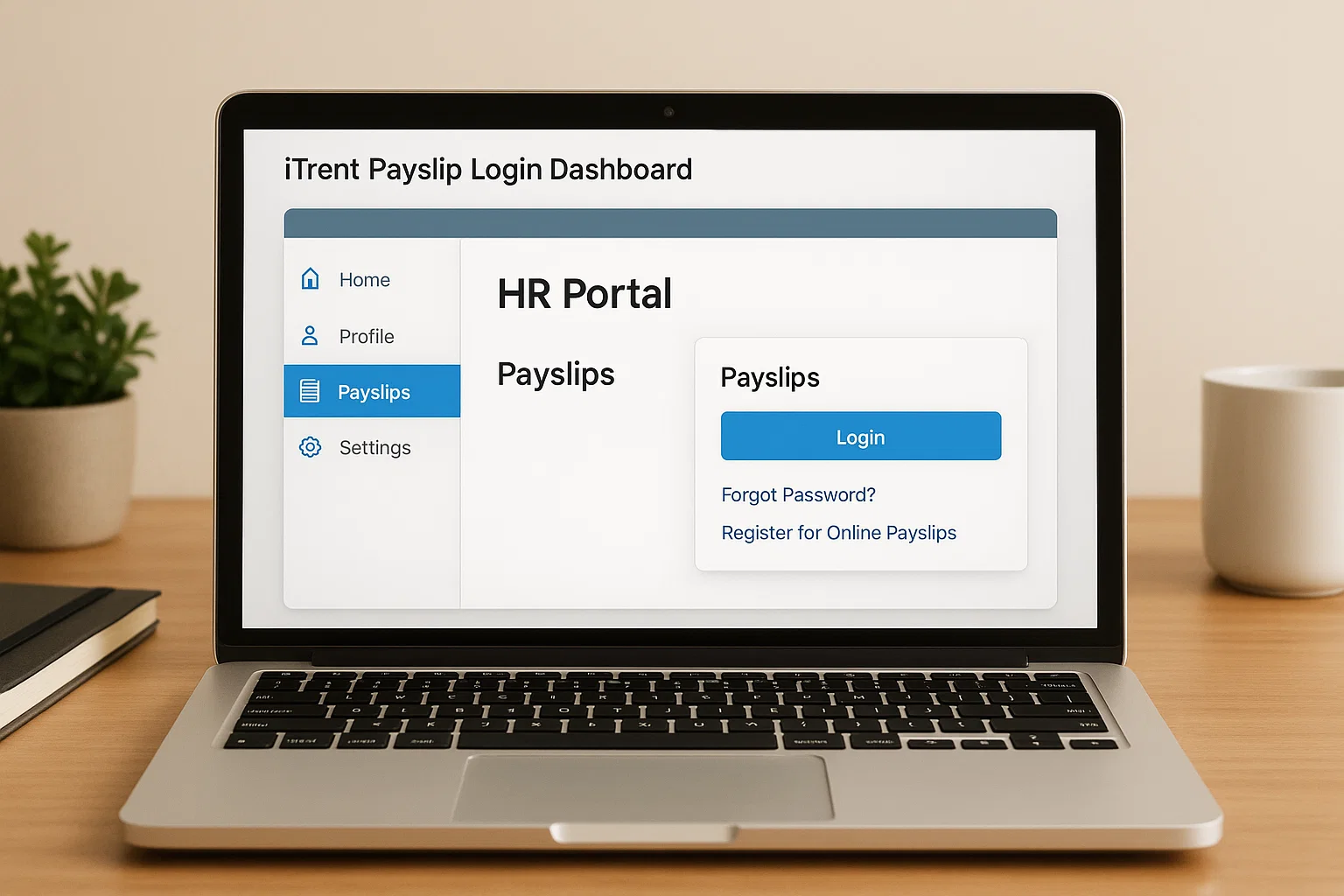 iTrent Payslips: Simple Login Guide, Downloads and ESS Help 1 iTrent payslip login dashboard view